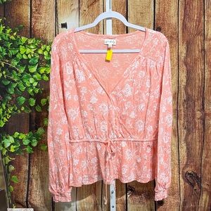 Wonderly Long Sleeve Blouse Size L